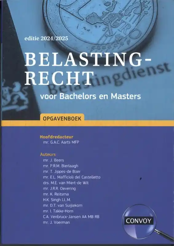Actieprijs Belastingrecht voor Bachelors en Masters Opgavenboek 2024-2025