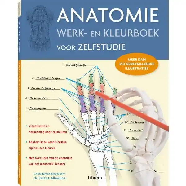 Anatomie werk- en kleurboek voor zelfstudie Meest Verkocht
