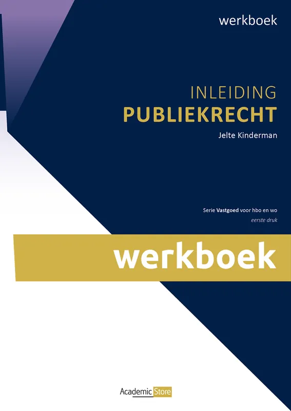Inleiding Publiekrecht (BT1) - Werkboek (editie 2025/2026) Actieprijs