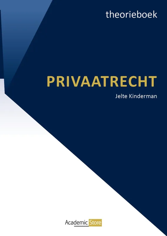 Bestel Nu Privaatrecht voor Vastgoed - Theorieboek (editie 2025/2026)