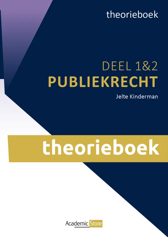 Publiekrecht (BT1+BT2) – Theorieboek (editie 2025/2026) Uitverkoop
