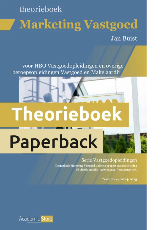 Marketing Vastgoed - Theorieboek (editie 2024/2025) Laatste Kans
