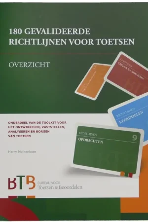 180 gevalideerde richtlijnen voor toetsen - Overzicht Voordeelprijs