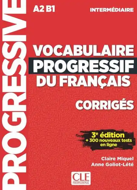 Vocabulaire progressif du français - Niveau intermédiaire (Corrigés) Goedkoop