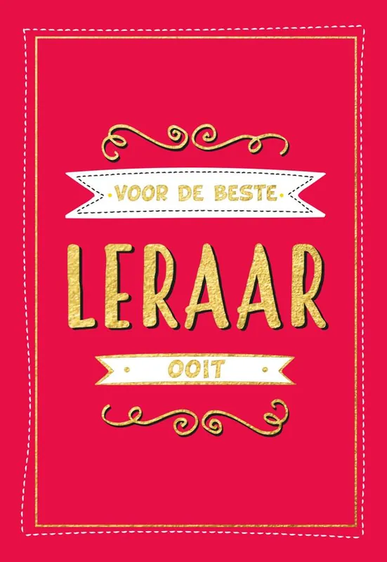Uitverkoop Voor de beste leraar ooit - Cadeauboeken / Druk 1