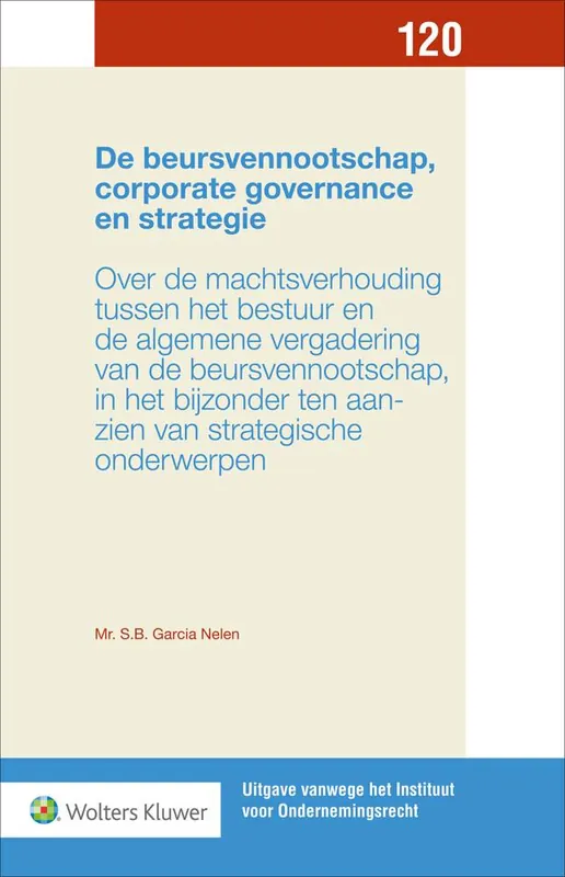 De beursvennootschap, corporate governance en strategie / Druk 1 Betaalbaar
