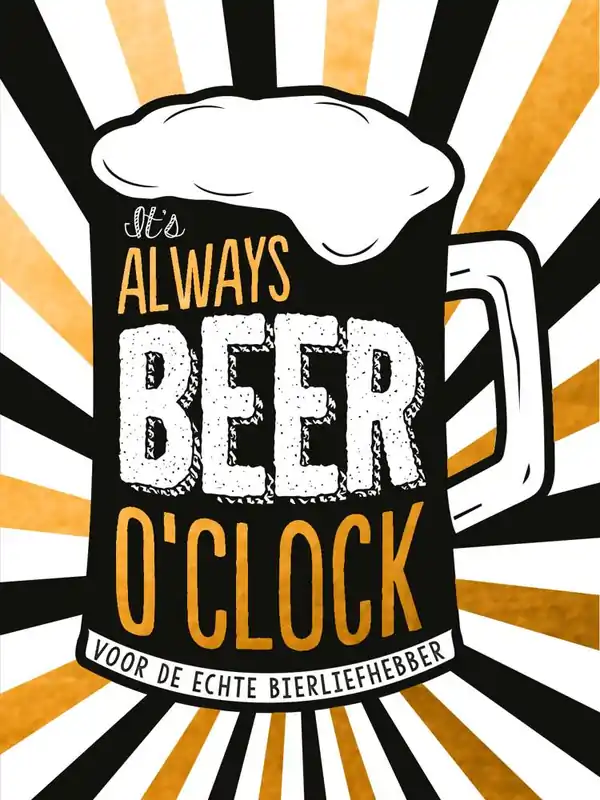 Gecertificeerd It's always beer o'clock - cadeauboek / Druk 1