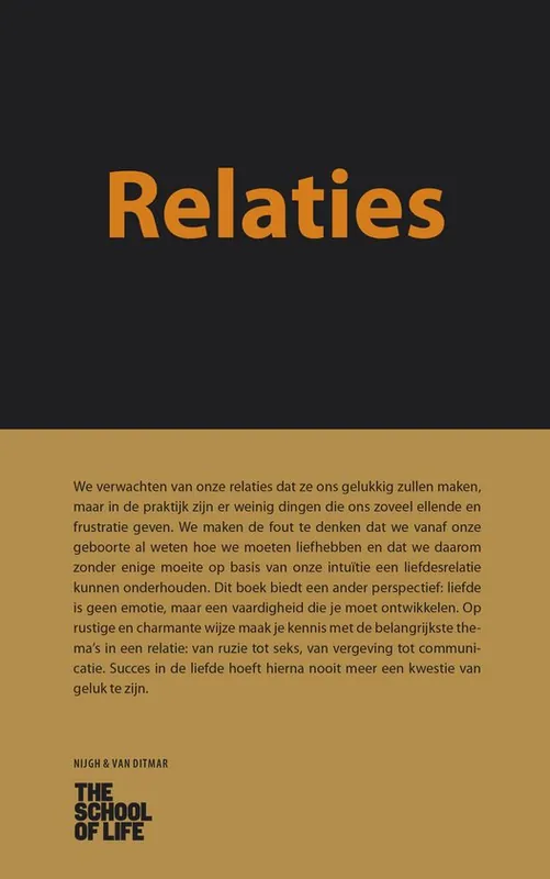 The School of Life - Relaties Shop Nu