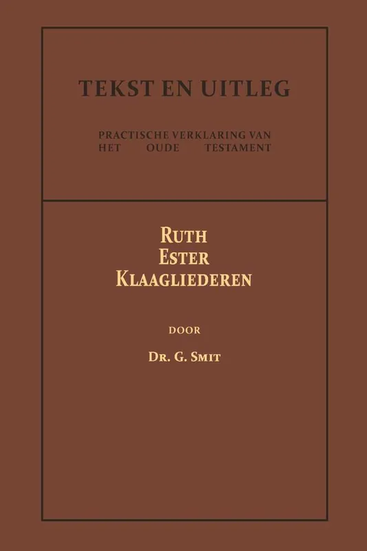 Dagaanbieding Ruth, Ester en Klaagliederen / Druk 1