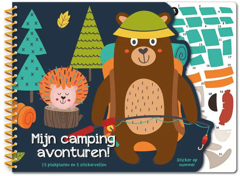 Bestseller Stickeren op nummer - Mijn campingavonturen / Druk 1