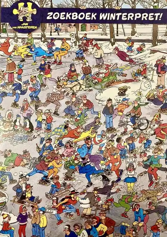Jan van Haasteren Boek - Winter Zoekboek 2020 Winterpret Snelle Levering
