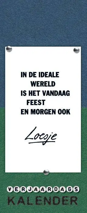 Verjaardagskalender Loesje nr. 7 / Druk 2 Finale Uitverkoop