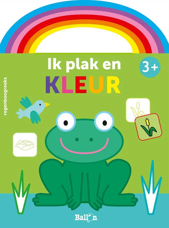 Weekendaanbieding Ik plak en kleur 3+ (kikker groen) / Druk 1