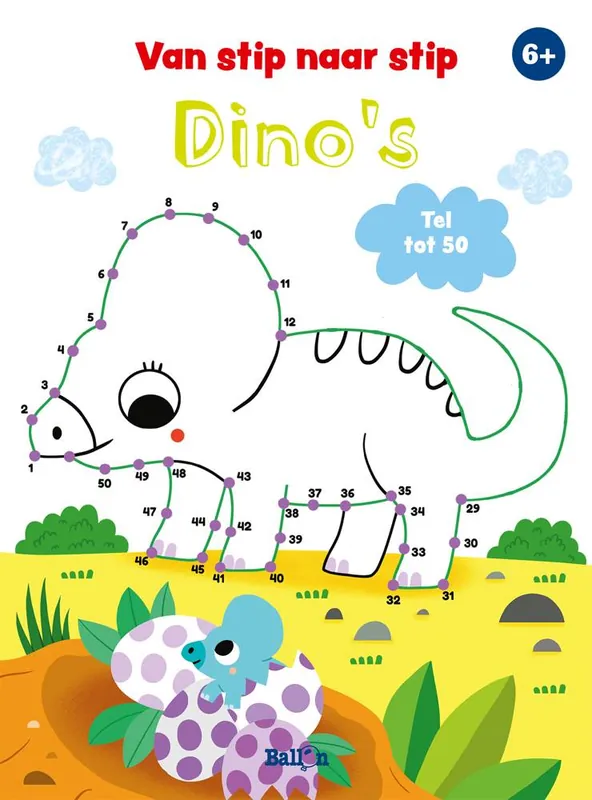 Van stip naar stip dino's / Druk 1 Koop Online