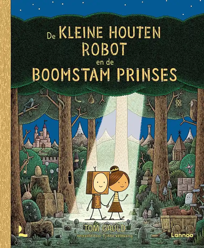 Shop Nu De kleine houten robot en de boomstam prinses / Druk 1