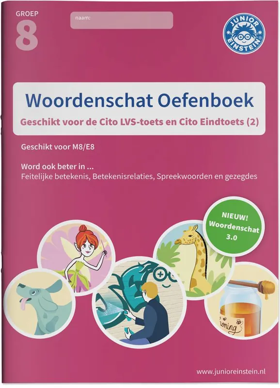 Exclusieve Aanbieding Woordenschat deel 2 Geschikt voor de Cito LVS-toetsen en de Cito Eindtoets-M8/E8 Cito Oefenboek / Druk 1