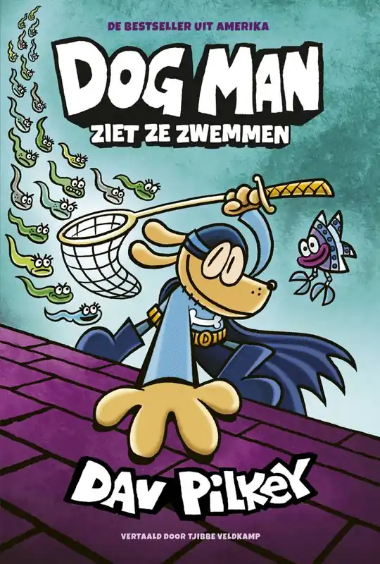 Dog Man ziet ze zwemmen / Druk 1 Tijdelijk Beschikbaar