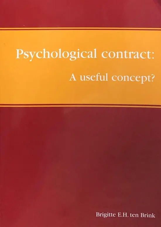 Direct Beschikbaar Psychological contract