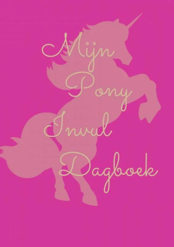Express Levering Mijn pony invul dagboek roze / Druk 1