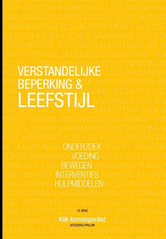 Rechtstreeks Van De Fabrikant Verstandelijke beperking & Leefstijl / Druk 1