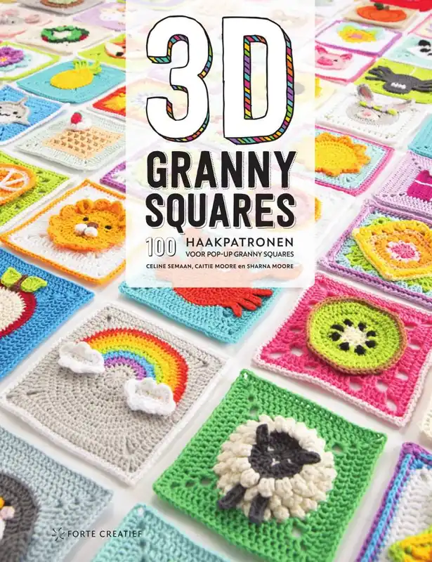 3D Granny Squares / Druk 2 Gereduceerde Prijs