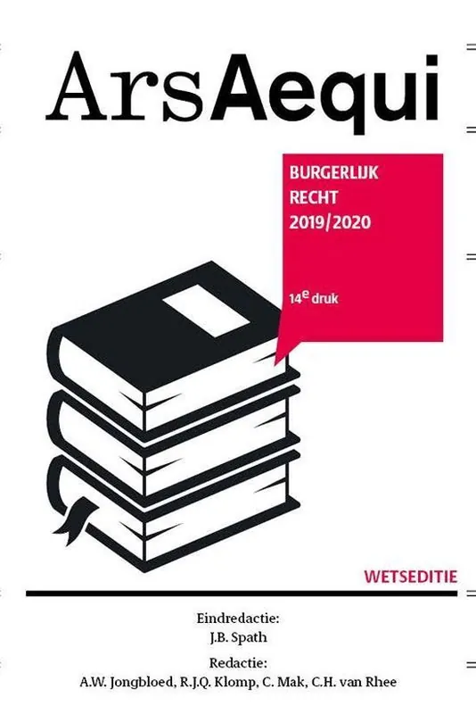 Ars Aequi Wetseditie - Burgerlijk recht 2019/2020 Flitsaanbieding