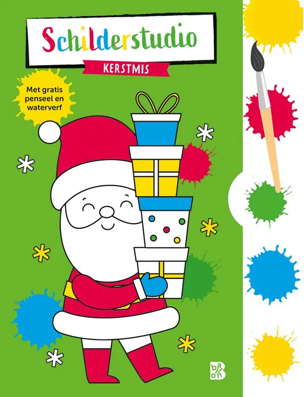 Alleen Vandaag Kleurboek met verfpalet en penseel Kerstmis / Druk 1