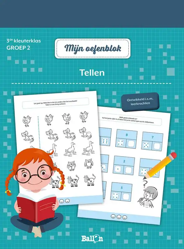 Tellen 3de kleuterklas - groep 2 / Druk 1 Direct Verzonden