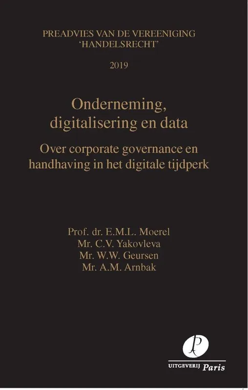 Preadviezen Vereeniging 'Handelsrecht' - Onderneming, digitalisering en data Laatste Kans