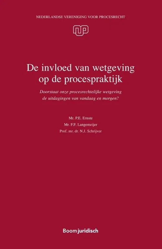 Superprijs NVvP-reeks 45 - De invloed van wetgeving op de procespraktijk