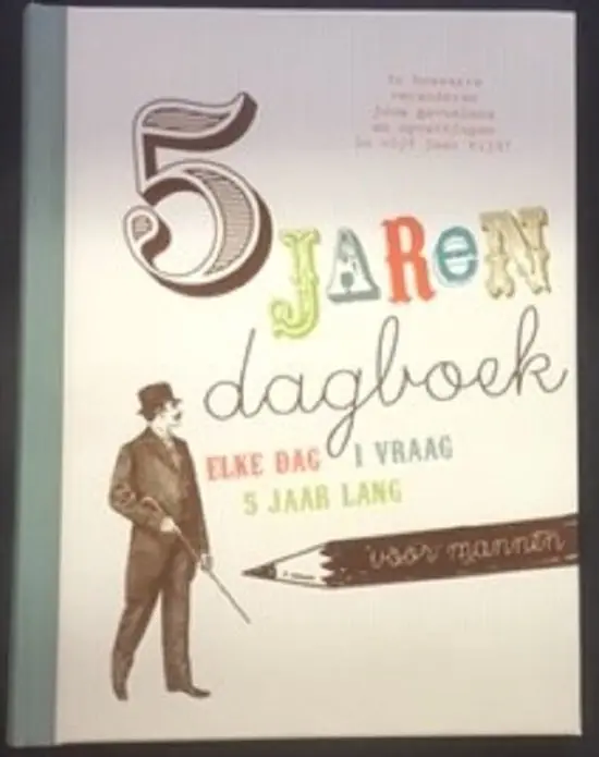 Lage Kosten Vijfjarendagboek mannen