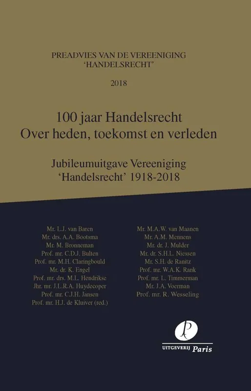 Op = Op 100 jaar Handelsrecht / Druk 1