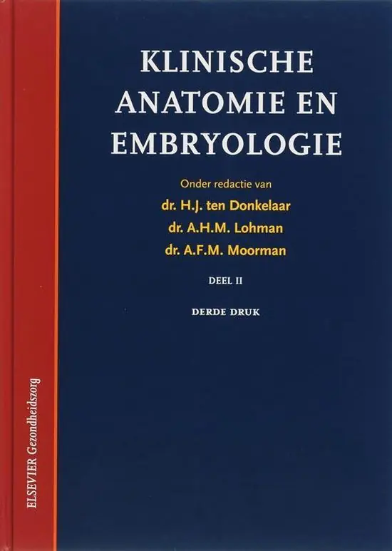 Weekendaanbieding Klinische anatomie en embryologie DEEL 2