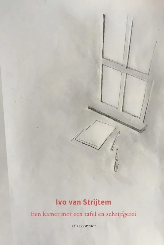 Een kamer met een tafel en schrijfgerei Hete Deal