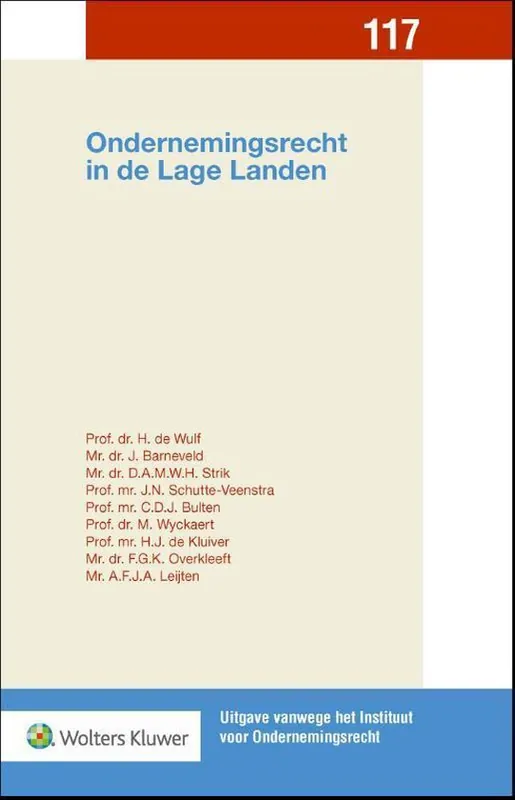 Beste Prijs Ondernemingsrecht in de Lage Landen