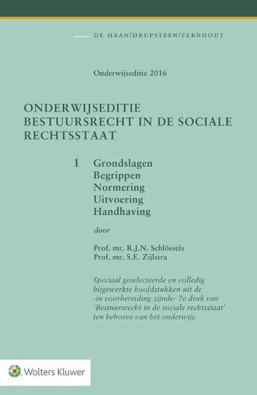 Onderwijseditie Bestuursrecht in de sociale rechtsstaat, band 1 Actieprijs