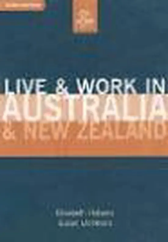 Live and Work in Australia and New Zealand Gereduceerde Prijs