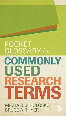 Pocket Glossary for Commonly Used Research Terms / 1st Edition Flitsaanbieding