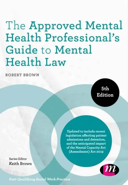 The Approved Mental Health Professional's Guide to Mental Health Law Merkproduct