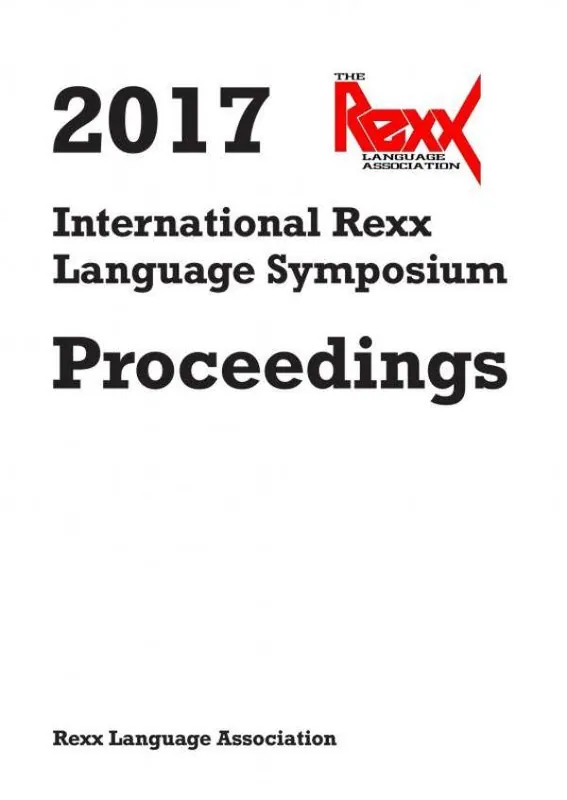 Bestseller 2017 International Rexx Language Symposium Proceedings / 1st Edition