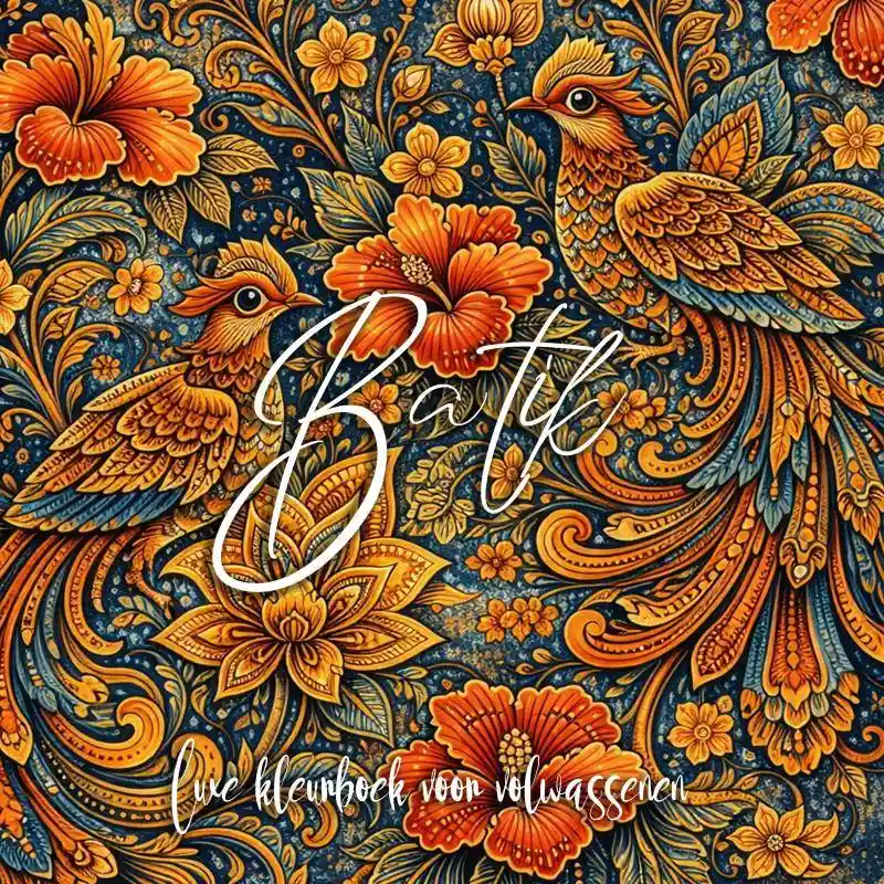 Luxe batik kleurboek voor volwassenen / Druk 1 Flitsaanbieding