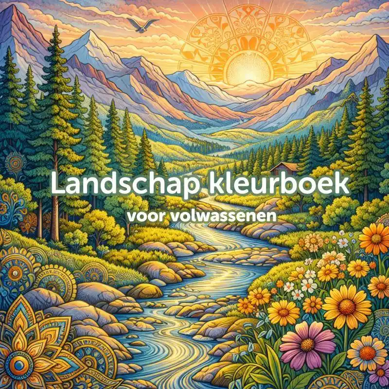 Flitsaanbieding Landschap kleurboek voor volwassenen / Druk 1