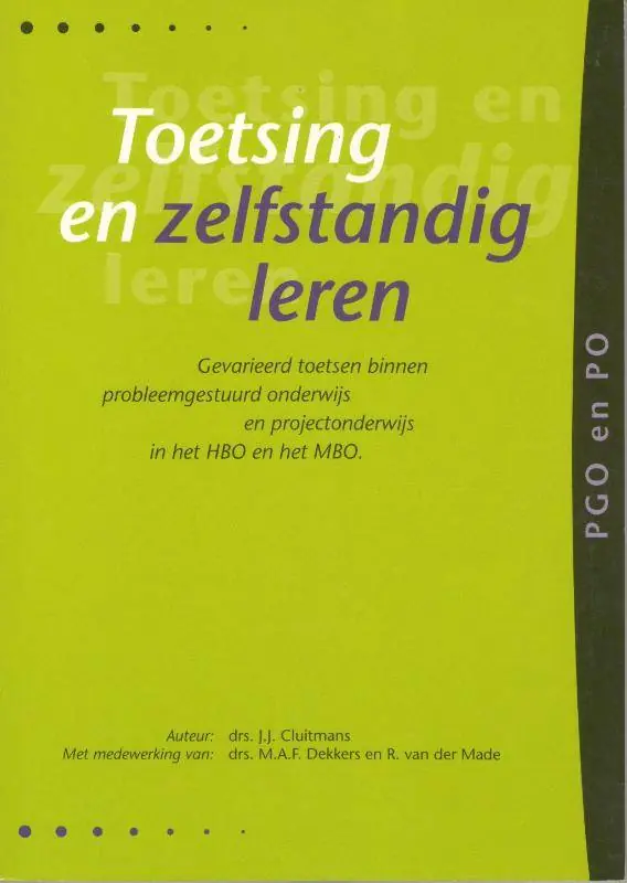 Toetsen en zelfstandig leren / Druk 1 Op = Op