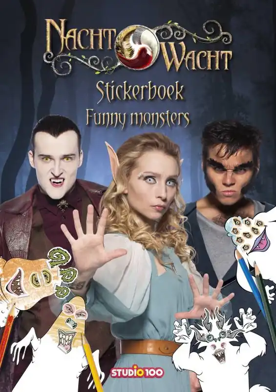 Nachtwacht : stickerboek - Funny monsters / Druk 1 Korting