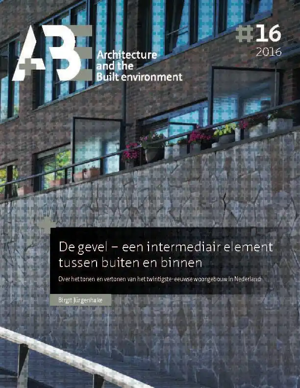 Express Levering De gevel – een intermediair element tussen buiten en binnen / Druk 1