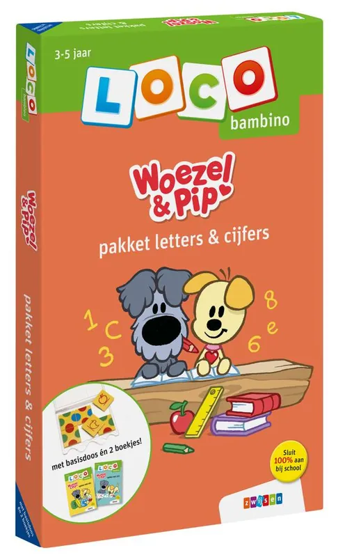 Loco bambino Woezel & Pip pakket letters & cijfers / Druk 1 Beperkt Aanbod