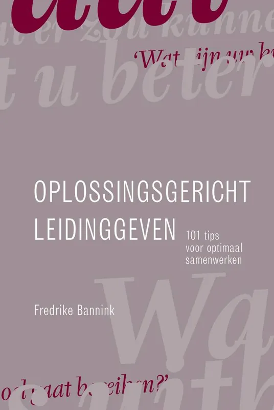 Voordeelprijs Oplossingsgericht leidinggeven / Druk 1
