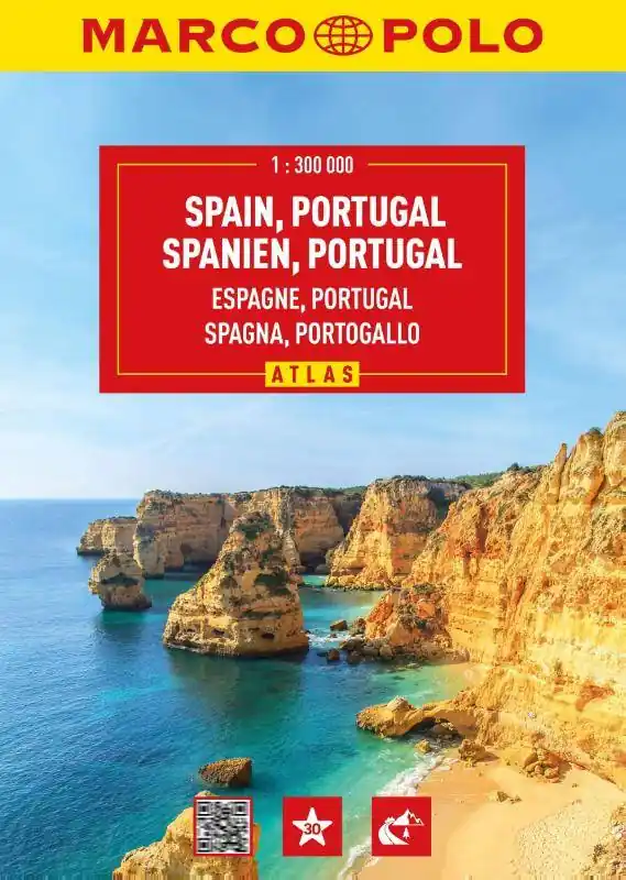 Marco Polo Wegenatlas Spanje, Portugal Uitverkoop