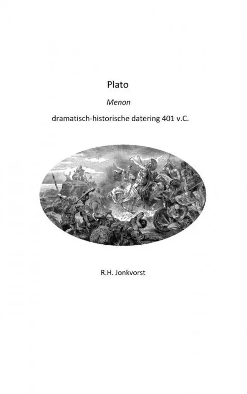 Plato Menon dramatisch-historische datering 401 v.C. / Druk 1 Gratis Retour