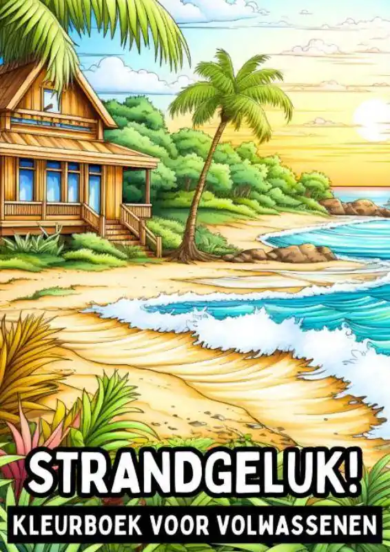 Kleurboek voor Volwassenen - Strandgeluk! / Druk 1 Premium